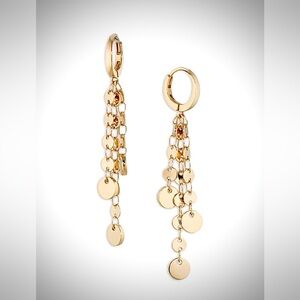 Nadri Treasure Coin Fringe Drop Elegant Gold Dangle Earrings ✨ Sold Out